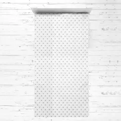 Bacati - Hearts Gray Muslin 3 pc Toddler Bed Sheet Set 100 percent cotton