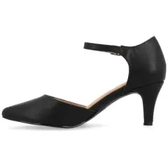 Journee Collection Womens Bettie Tru Comfort Foam Almond Toe Mid Heel Pumps