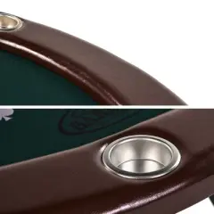 Barrington 6-Person Folding Poker Table with Poker Chips and Cards