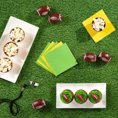 Sparkle and Bash 3 Pack Plastic Grass Tablecloth, Green Table Covers for Golf Party, Hole In One Birthday Decorations, 54 x 108 In