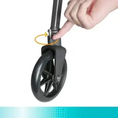 Stander Walker Locking Swivel Wheel Kit for Stander's Wonder Walkers, Pair of 2