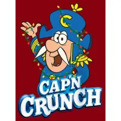Junior's Cap'n Crunch Christmas Lights Logo Racerback Tank Top