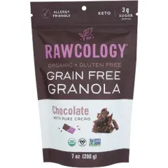 Rawcology Grain Free Chocolate With Pure Cacao Granola - Case of 6 - 7 oz