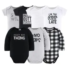 The Peanutshell Cotton Unisex Layette Set - Black & White Check, 23-Pieces, 0-3 Months