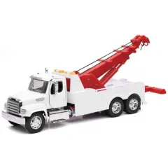 Freightliner 114SD Tow Truck White and Red "Long Haul Trucker" Series 1/32 Diecast Model by New Ray