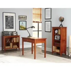 30" 2 shelf Bookshelf Hardwood Cherry - Alaterre Furniture