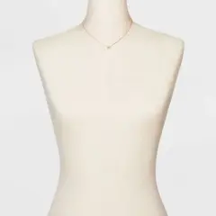 14K Gold Dipped Cubic Zirconia Star Slider Pendant Necklace - Gold