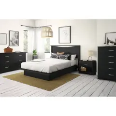 Queen Step One Bed and Headboard Set - South Shore
