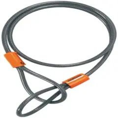 Kryptonite KryptoFlex Seat Locking Cable 525 2.5' x 5mm Coiled Cable Gray/Orange
