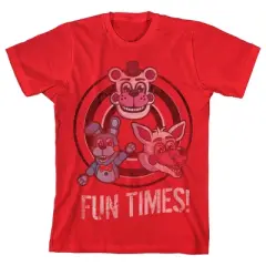 Five Nights at Freddy's Sister Location Fun Times Boy's Red T-shirt