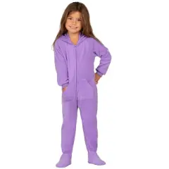 Footed Pajamas - Purple Rain Toddler Hoodie Fleece Onesie