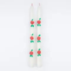 Meri Meri Rose Taper Candles (Pack of 2)