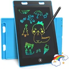 MOVSSOU 2 Pack LCD Writing Tablet 10in Colorful Toddler Drawing Pad Doodle Board Erasable Electronic Drawing Pad