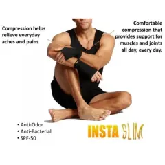 Insta Slim I.S.Pro USA Unisex High Compression Short Wrist Guards AS60551