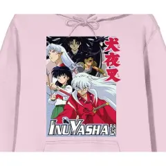 Inuyasha Group Shot Long Sleeve Cradle Pink Men's Hooded Sweatshirt