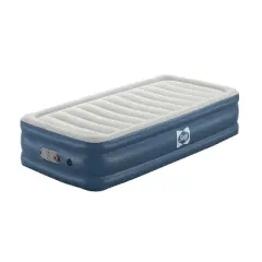Sealy AlwayzAire Flocked Top Air Mattress Twin with Built-in Dual Pump