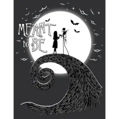 Women's The Nightmare Before Christmas Halloween Jack Skellington Sally Meant to Be Racerback Tank Top