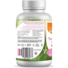 Zahler Total One Prenatal, Once Daily Prenatal Vitamins, Certified Kosher - 120 Capsules