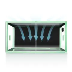 REPTI ZOO 40Gallon Reptile Terrarium, Front Opening 36 x 18 x 18 Inches Reptile Enclosure for Easy Maintenance, Reptile Tank with Top Screen