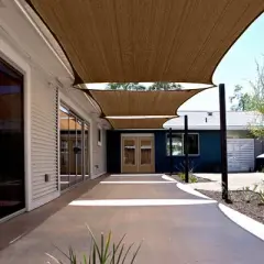 Sun Shade Sail Canopy UV Block &ndash; Waterproof Outdoor Shelter for Patio, Deck, Garden - Brown - 8X12