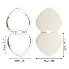 Unique Bargains Heart-shape Makeup Mirror 1 Pc
