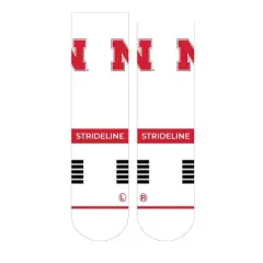 NCAA Nebraska Cornhuskers Premium Knit Crew Socks - White