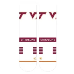 NCAA Virginia Tech Hokies Premium Knit Crew Socks - White