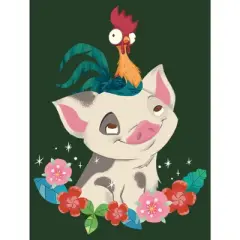 Junior's Moana Pua and Hei Hei Flowers Festival Muscle Tee