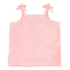 RuffleButts Girls Terry Knit Tie Tank