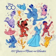 Men's Disney Character Sketches 100 Years of Music and Wonder T-Shirt
