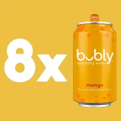 bubly Mango Sparkling Water - 8pk/12 fl oz Cans