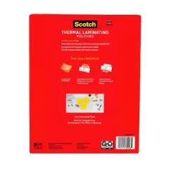 Scotch Thermal Laminating Pouch, 8-9/10 x 11-2/5 Inches, 5 mil Thick, Pack of 100