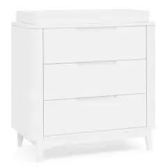 Delta Children Noah 3 Drawer Dresser with Changing Top and Interlocking Drawers