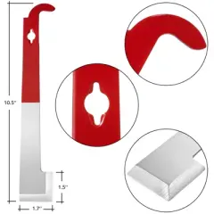 Honey Keeper 2 Pk Stainless Steel J Hook Bee Hive Tool, Frame Lifter and Scraper for Beekeeping