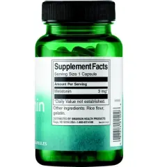 Swanson Dietary Supplements Melatonin 3 mg Capsule 120ct