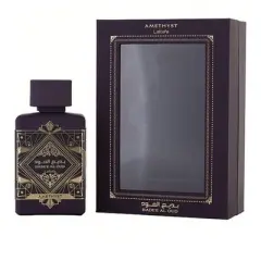 Lattafa Badee Al Oud Amethyst By Lattafa Unisex Bulgarian Rose, Turkish Rose, Vanilla, Agarwood, Jasmine  Eau De Parfum Spray 3.4 Oz