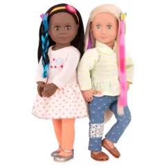 Our Generation Attached at the Clip Hair Play Style Accessory Set for 18" Dolls