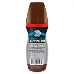 Shoe Gear Premium Liquid Polish Superior Coverage - Brown 2.5oz: Shoe Shine Accessory, Liquid Formula