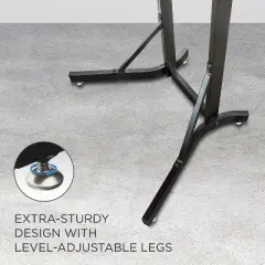 RaxGo Freestanding 2 Bike Rack, Bicycle Garage Storage Vertical Stand