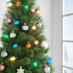 Incandescent Christmas Filament String Lights Multicolor Light Bulb with Green Wire - Wondershop&trade;