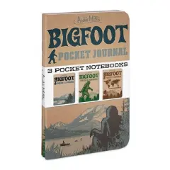 Accoutrements Bigfoot Pocket Journals: Set of 3 Notebooks