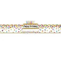 Teacher Created Resources&reg; Confetti Happy Birthday Crowns, Pack of 30