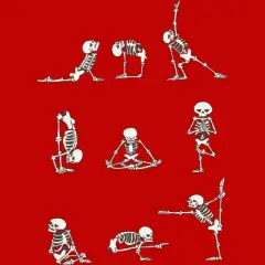Boy's Design By Humans Skeleton Yoga By huebucket T-Shirt