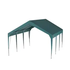 13x20Ft Heavy Duty Carport Outdoor UV Resistant Waterproof Party Tent All-Season Portable Garage Gazebo Shelter for Car,Storage Shed,Green