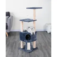 Go Pet Club 46" Kitten Cat Tree with Scratching Board F707