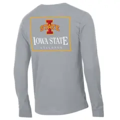 NCAA Iowa State Cyclones Men's Long Sleeve Suede T-Shirt