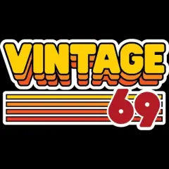 Junior's Design By Humans Retro Vintage Stack 69 By JoshuasPlayhouse T-Shirt