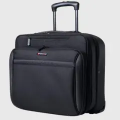 Alpine Swiss Rolling Laptop Briefcase Wheeled Overnight Carry on Bag Up to 15.6 Inches Notebook - Carries Legal Size Files