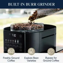 De'Longhi TrueBrew Automatic Coffee Maker with Bean Extract Technology - Black Matte
