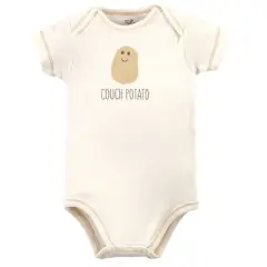 Touched by Nature Organic Cotton Bodysuits 5pk, Mushroom